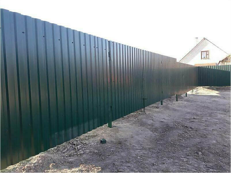 Забор, ворота, калитка из зеленого профлиста 150м фото 5 в Экибастузе