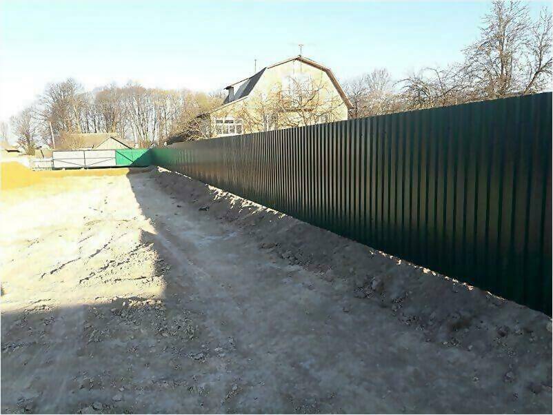 Забор, ворота, калитка из зеленого профлиста 150м фото 4 в Экибастузе