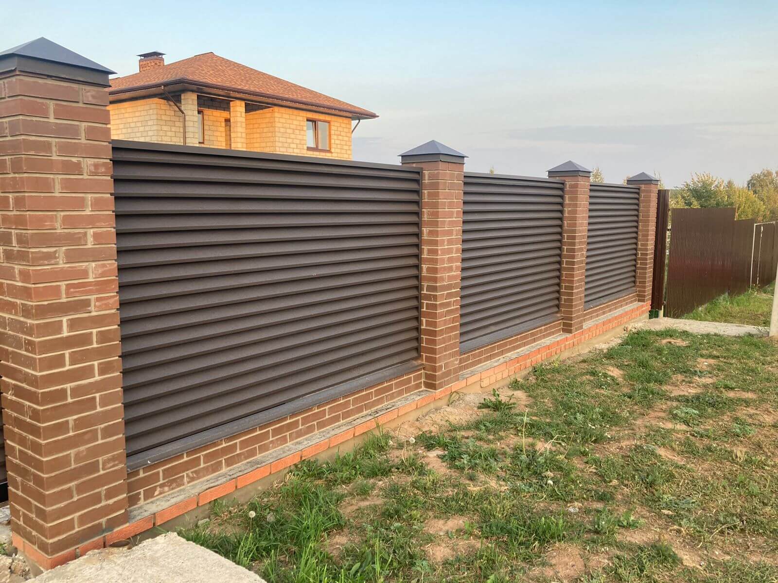 ЗАБОР-ЖАЛЮЗИ эко-z ТЕМНЫЙ шоколад фото2 в Экибастузе