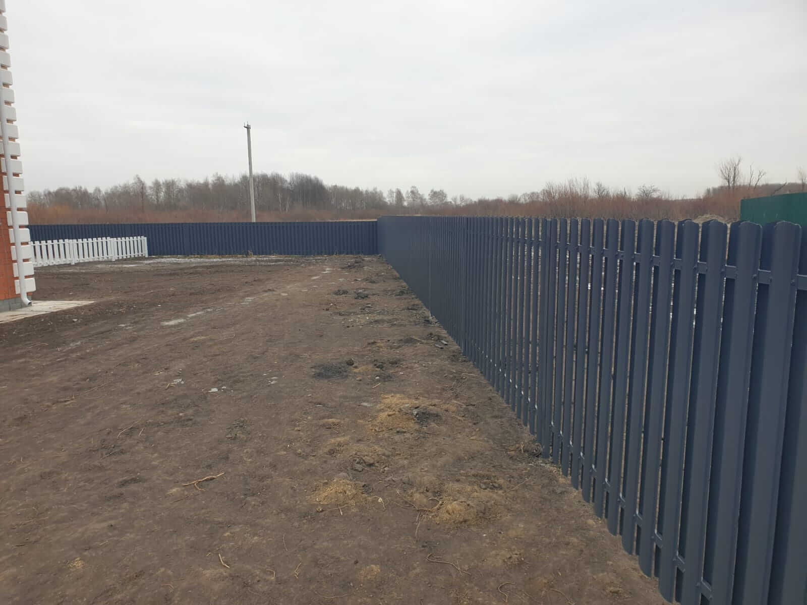 Забор из штакетника 230м Серый Графит фото2 в Экибастузе