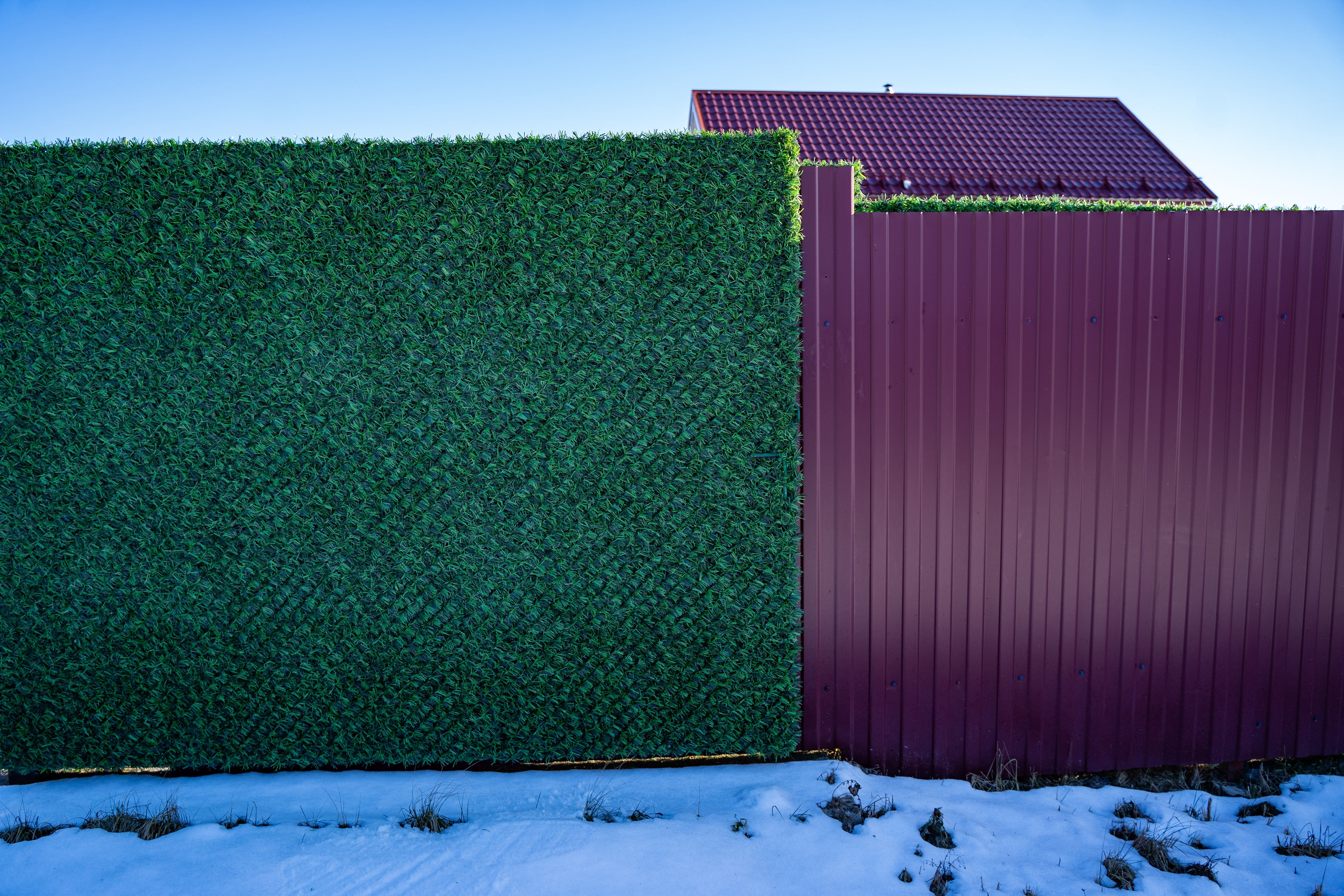 Вечнозеленый забор Grass Fence рулон 2м фото 2 в Экибастузе